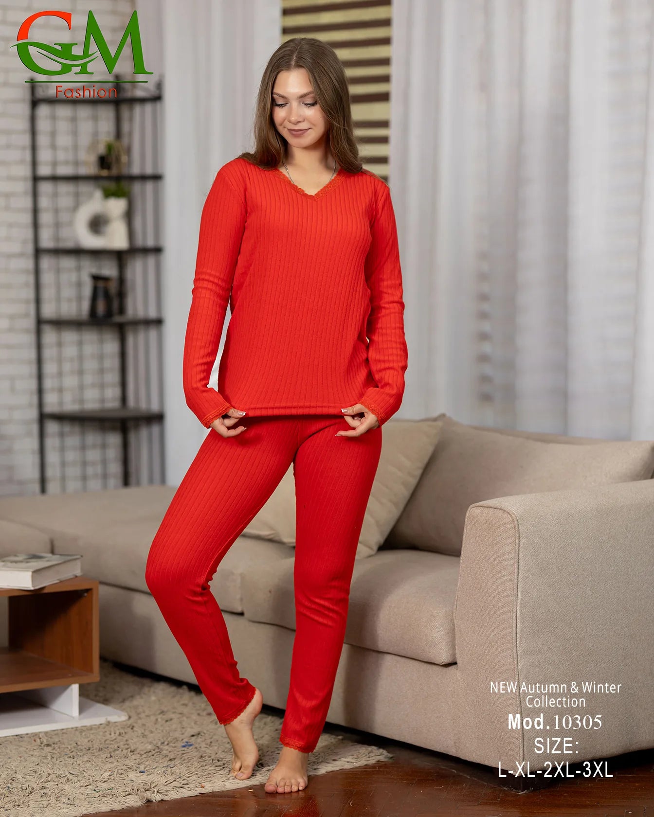 بيجامة دفاية حريمي GM Fashion | موديل 10305