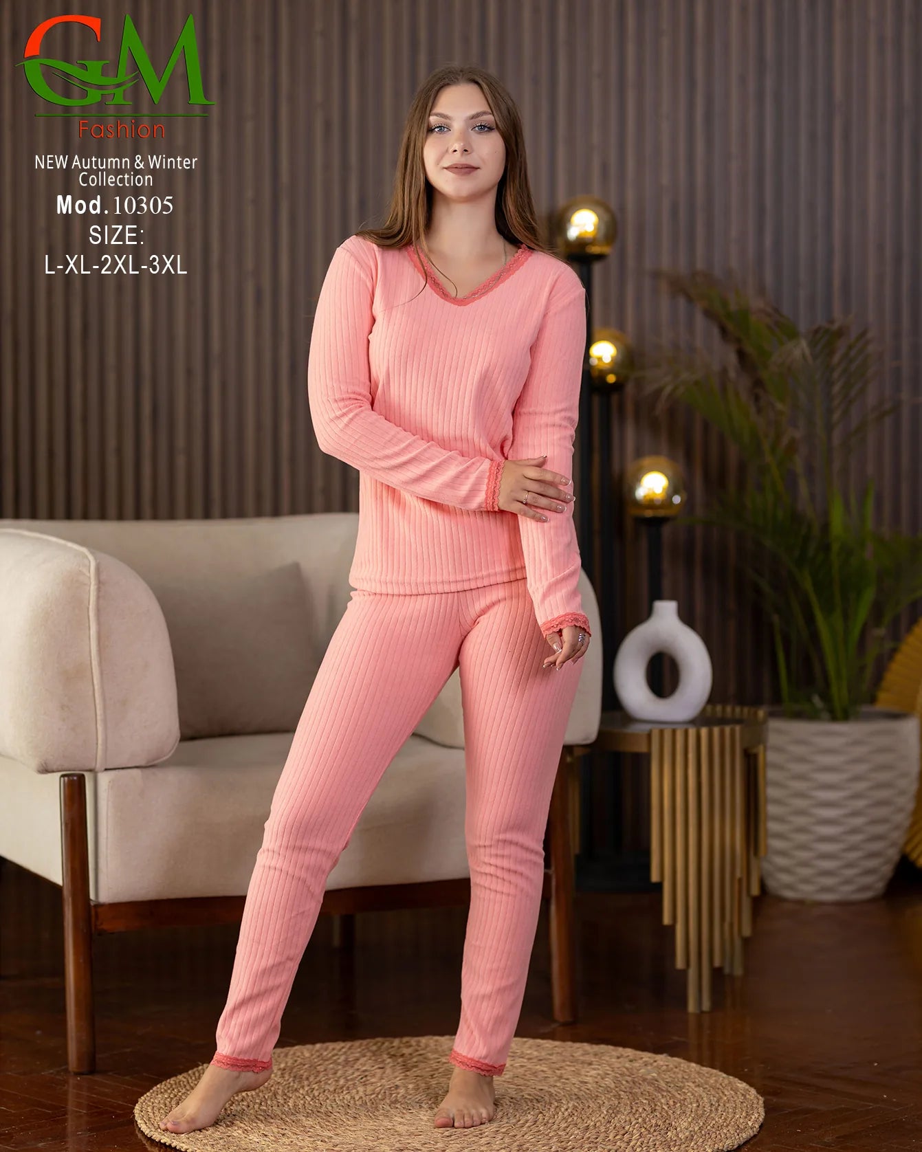 بيجامة دفاية حريمي GM Fashion | موديل 10305