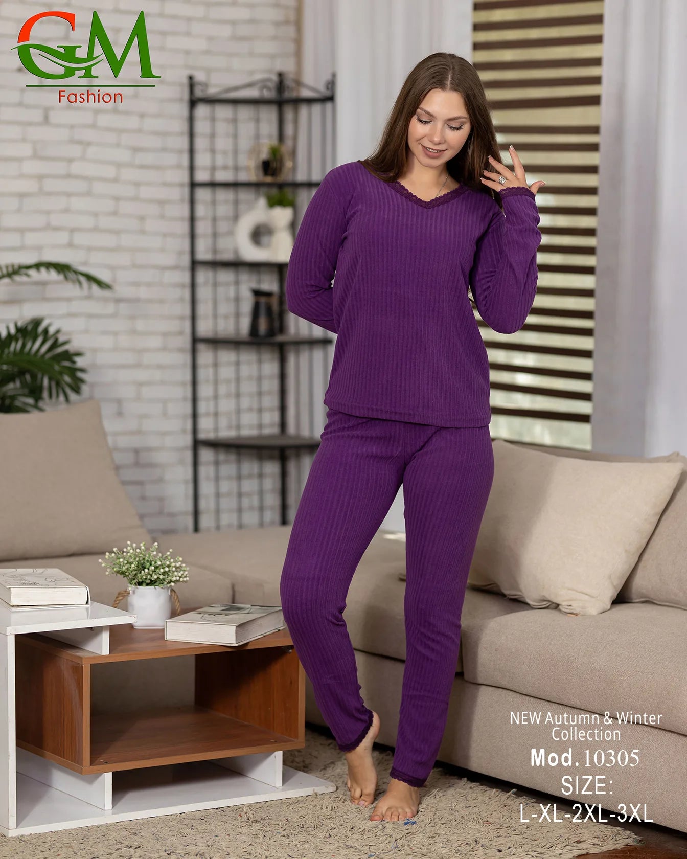 بيجامة دفاية حريمي GM Fashion | موديل 10305