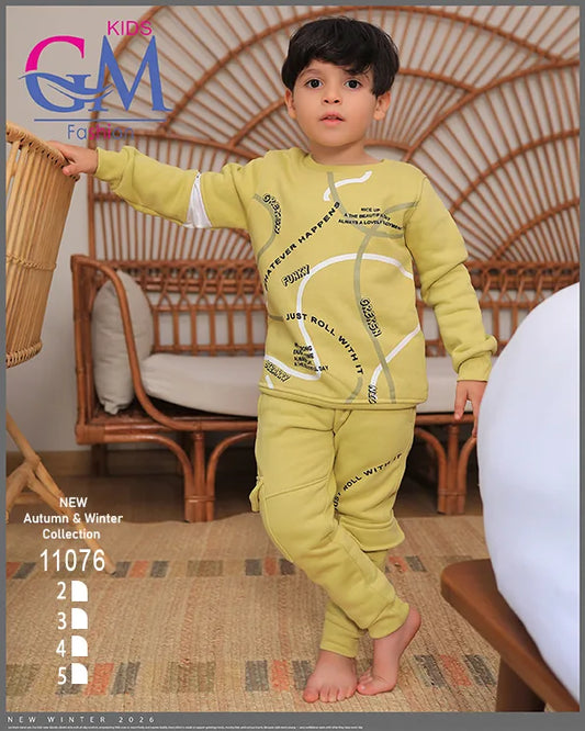 ترنج ميلتون قطن شتوي أولادي – موديل 11076 | GM Kids