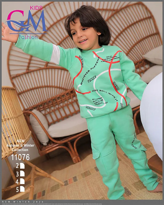 ترنج ميلتون قطن شتوي أولادي – موديل 11076 | GM Kids