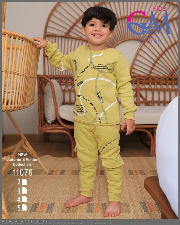 ترنج ميلتون قطن شتوي أولادي – موديل 11076 | GM Kids