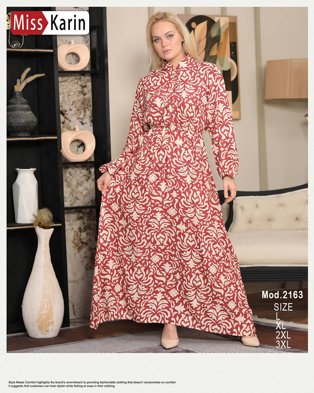 عباية استقبال صيفية بلمسة عصرية – موديل 2163 من Miss Karin