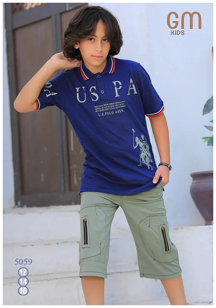 ترنج ولادي صيفي قطن – موديل 5059 من GM Kids