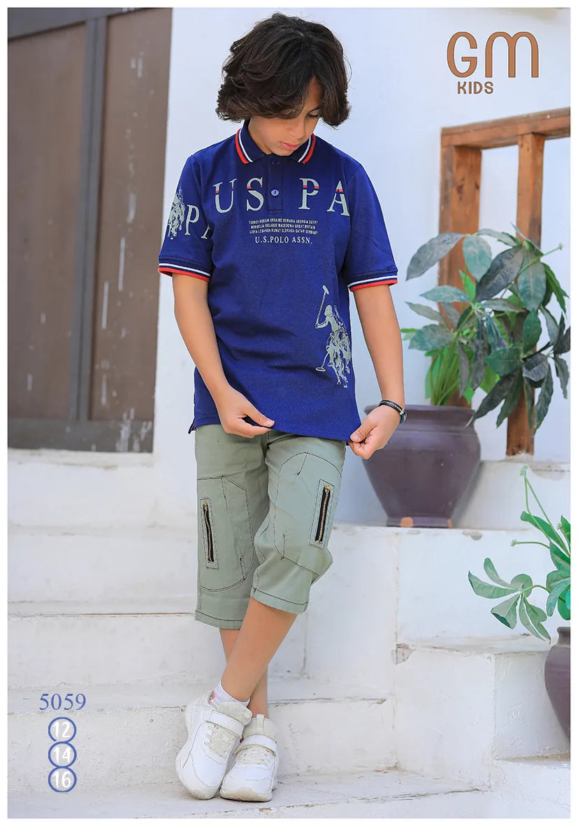 ترنج ولادي صيفي قطن – موديل 5059 من GM Kids
