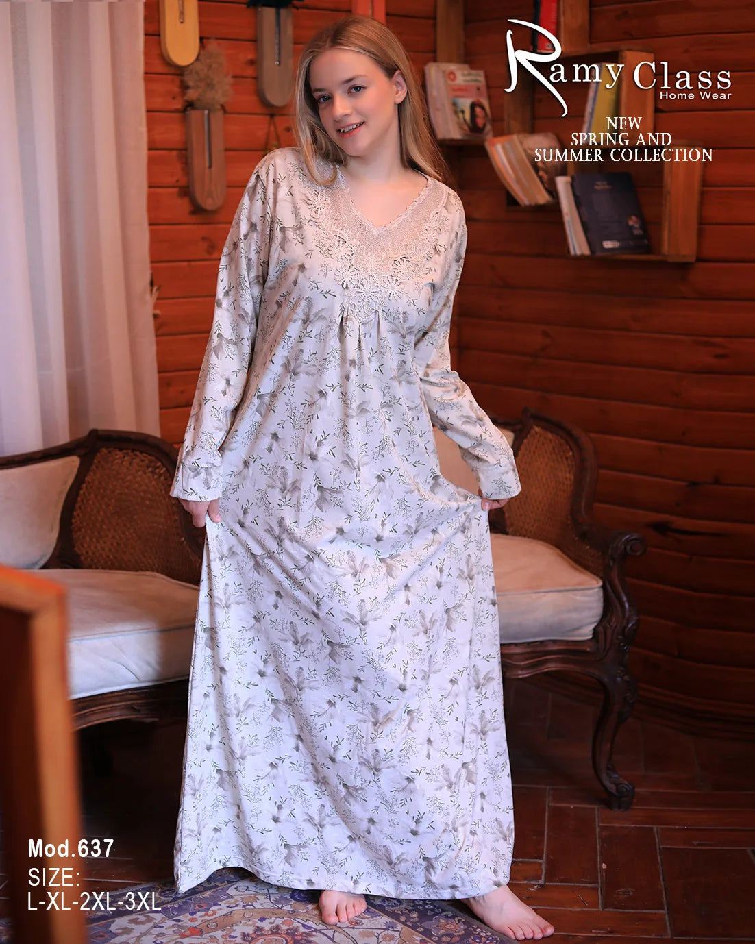 عباية قطنية صيفية – موديل 637 من رامي كلاس