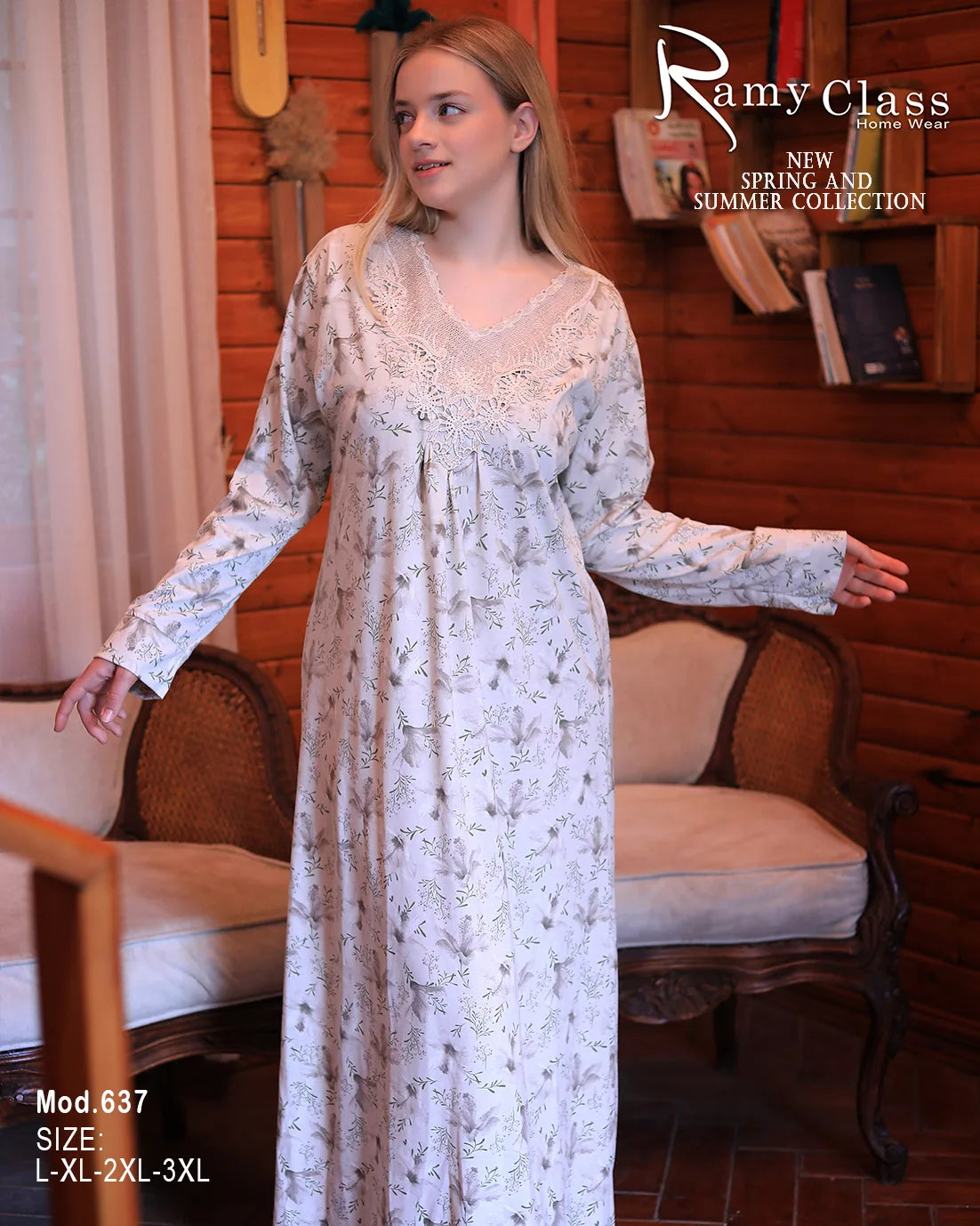 عباية قطنية صيفية – موديل 637 من رامي كلاس