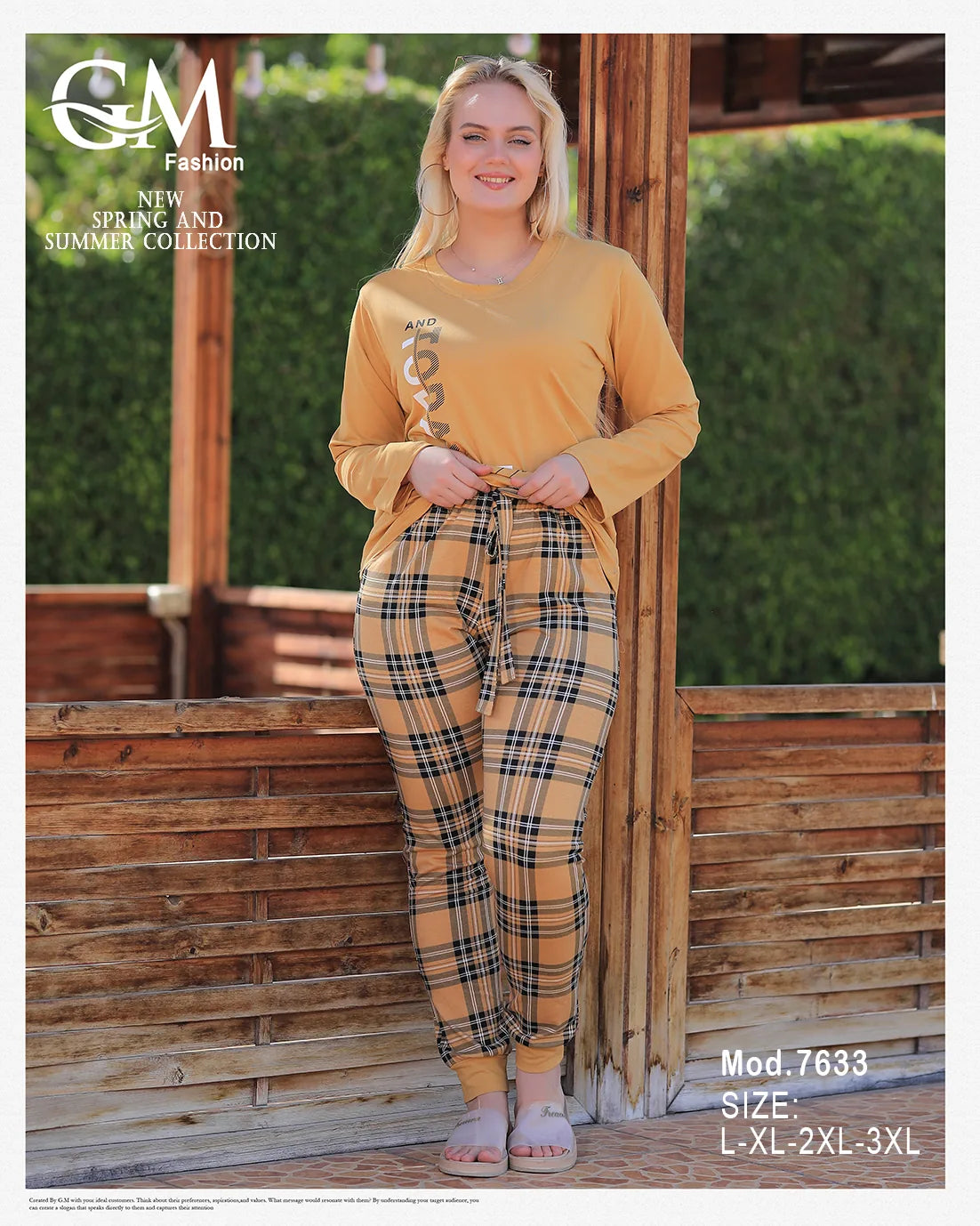 بيجامة قطن حريمي – موديل 7633 من GM Fashion الصيفية