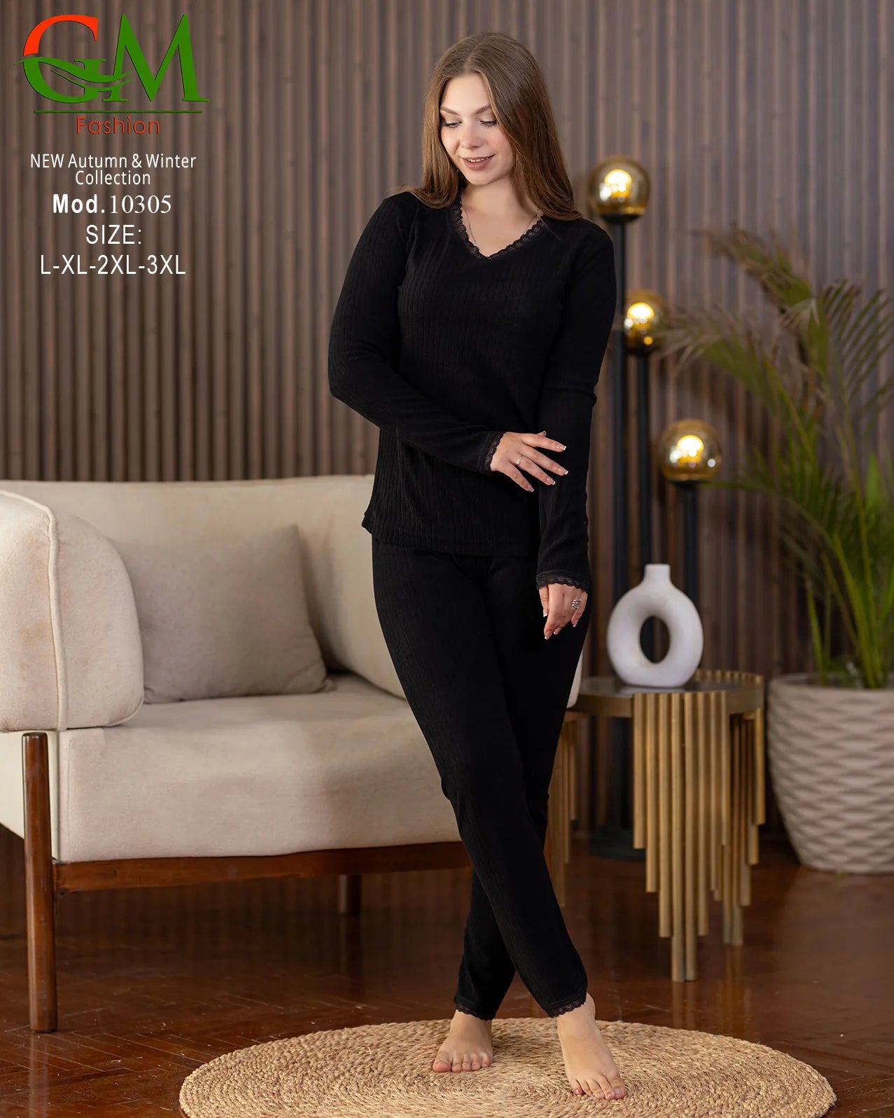 بيجامة دفاية حريمي GM Fashion | موديل 10305