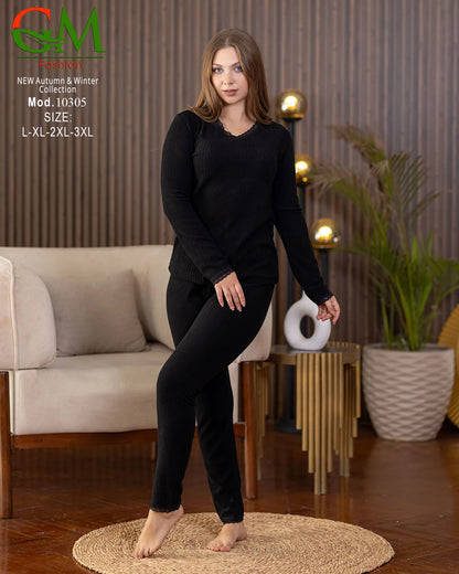 بيجامة دفاية حريمي GM Fashion | موديل 10305