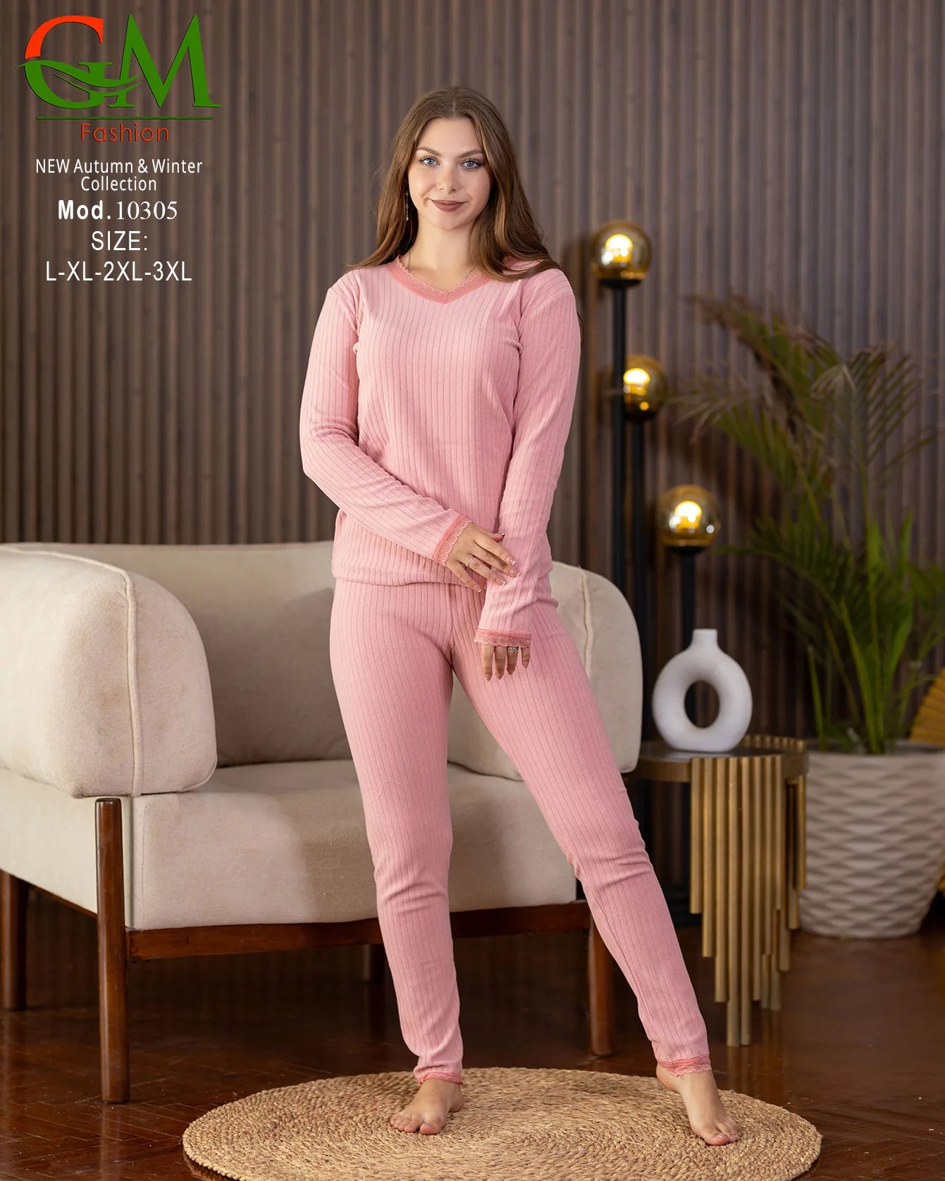 بيجامة دفاية حريمي GM Fashion | موديل 10305