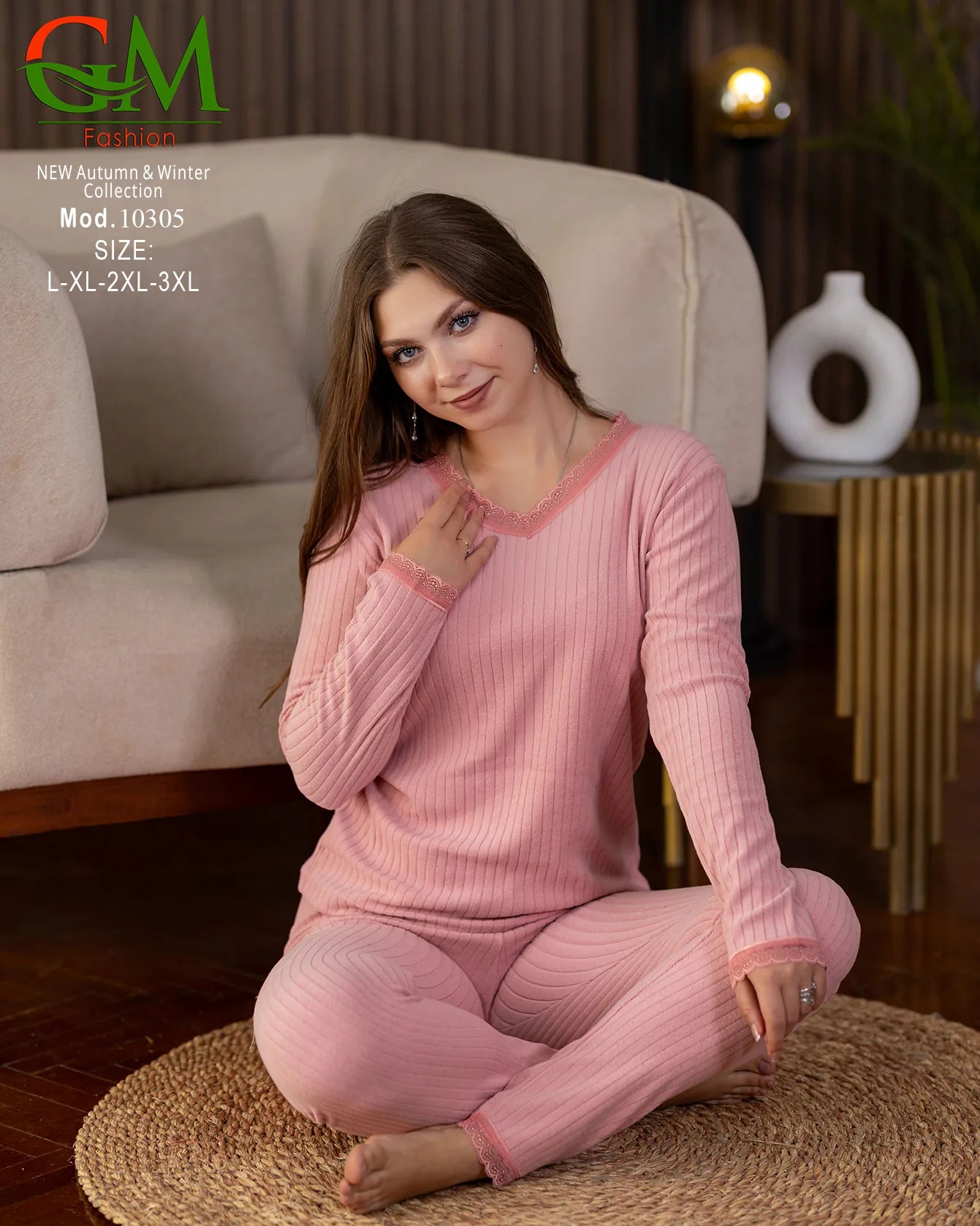 بيجامة دفاية حريمي GM Fashion | موديل 10305