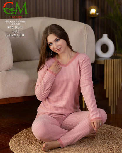 بيجامة دفاية حريمي GM Fashion | موديل 10305