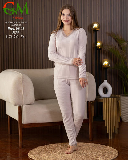 بيجامة دفاية حريمي GM Fashion | موديل 10305