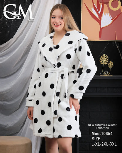طقم بيجامة شتوية نسائية GM Fashion | موديل 10354 من 4 قطع