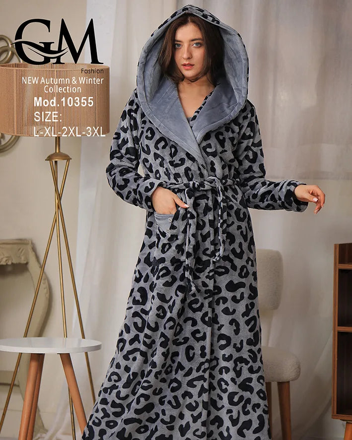 روب شتوي ناعم مع لانجري داخلي – موديل 10355 – GM Fashion – مقاسات حتى 3XL