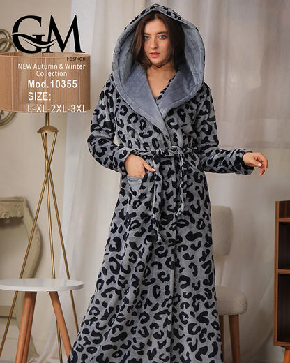 روب شتوي ناعم مع لانجري داخلي – موديل 10355 – GM Fashion – مقاسات حتى 3XL