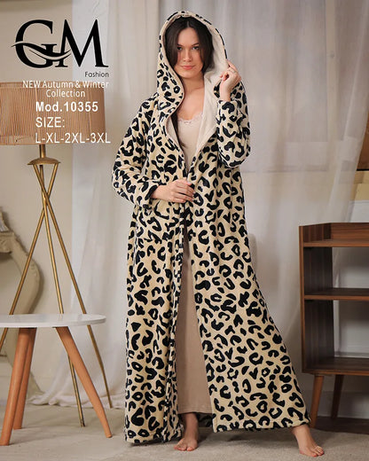 روب شتوي ناعم مع لانجري داخلي – موديل 10355 – GM Fashion – مقاسات حتى 3XL
