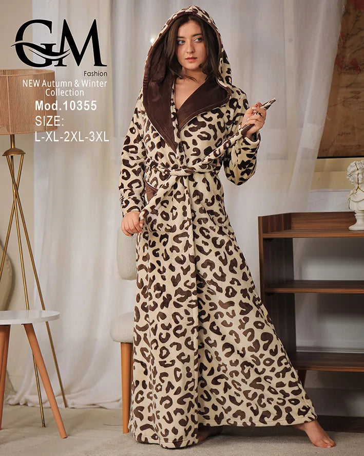 روب شتوي ناعم مع لانجري داخلي – موديل 10355 – GM Fashion – مقاسات حتى 3XL