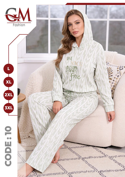 ترنج حريمى شتوى هودى - موديل 10 - GM Fashion