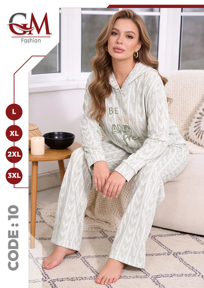 ترنج حريمى شتوى هودى - موديل 10 - GM Fashion