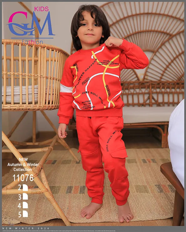 ترنج ميلتون قطن شتوي أولادي – موديل 11076 | GM Kids