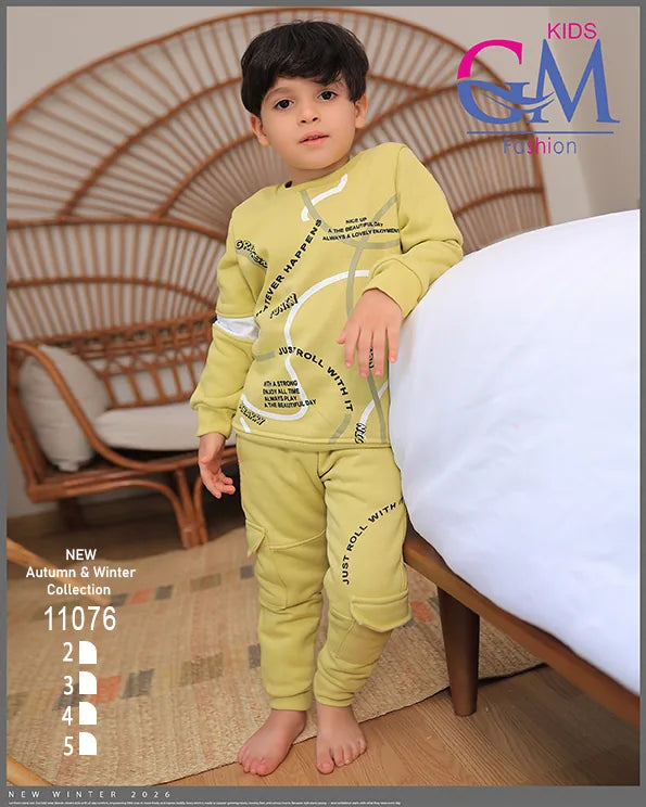 ترنج ميلتون قطن شتوي أولادي – موديل 11076 | GM Kids