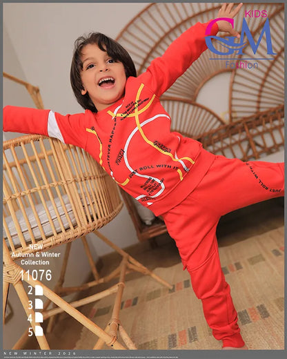 ترنج ميلتون قطن شتوي أولادي – موديل 11076 | GM Kids