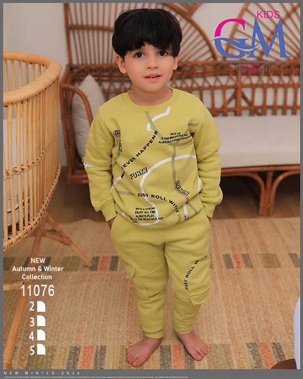 ترنج ميلتون قطن شتوي أولادي – موديل 11076 | GM Kids