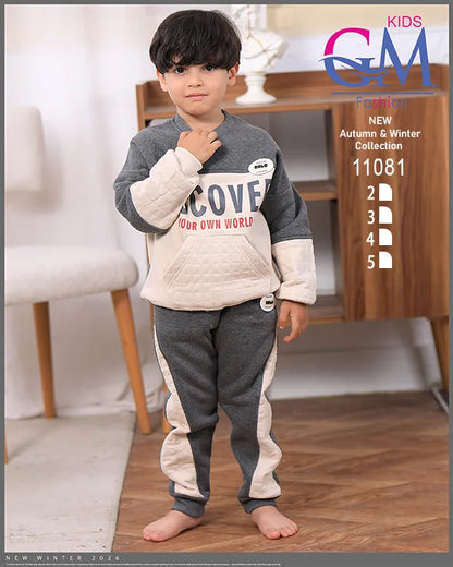ترنج ميلتون قطن شتوي أولادي — موديل 11081 | GM Kids