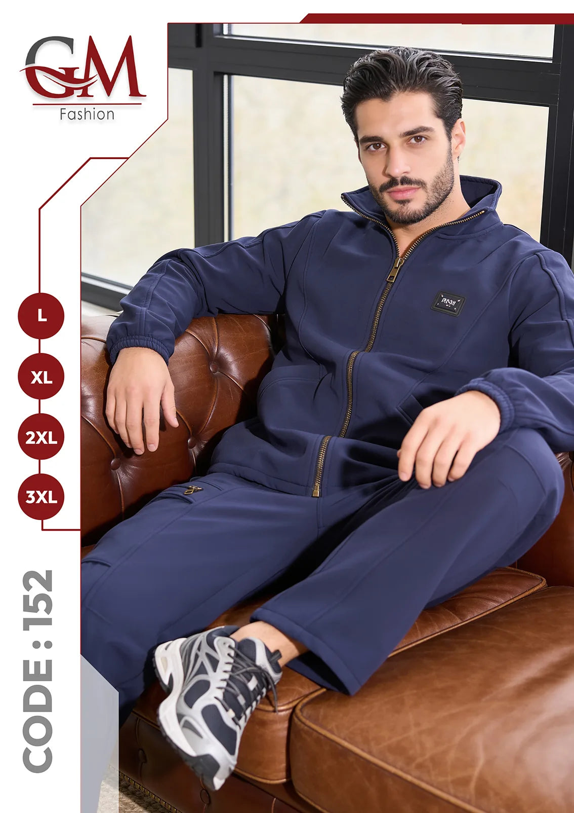 ترنج رجالى شتوى هودى - موديل 152- GM Fashion