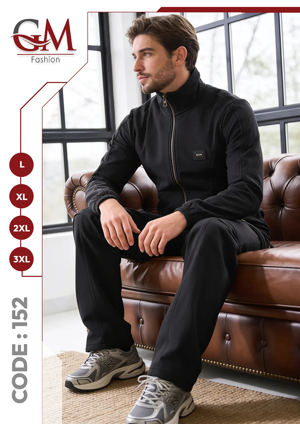 ترنج رجالى شتوى هودى - موديل 152- GM Fashion