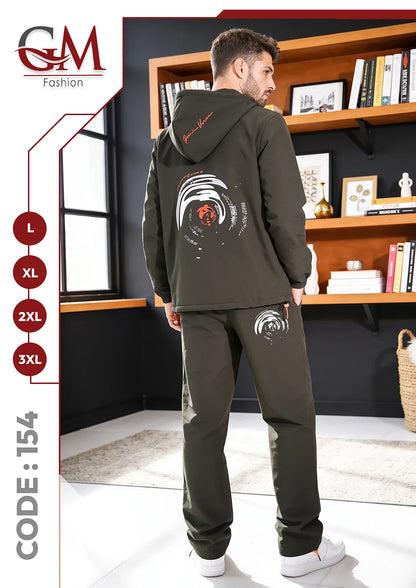 ترنج رجالى شتوى هودى - موديل 154 - GM Fashion