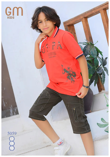 ترنج ولادي صيفي قطن – موديل 5059 من GM Kids