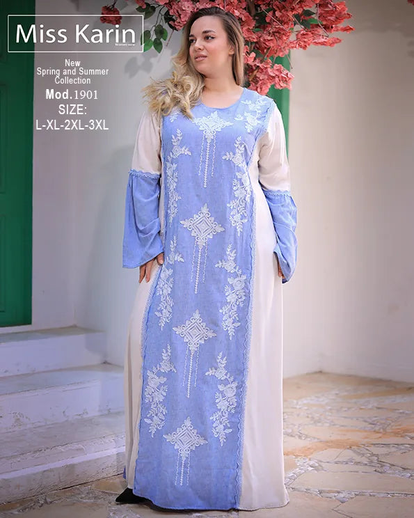 عباية استقبال نسائية مطرزة أنيقة – Miss Karin موديل 1901
