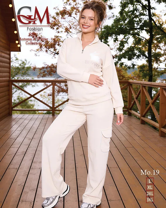 ترنج حريمى شتوى قطيفة - موديل 19- GM Fashion