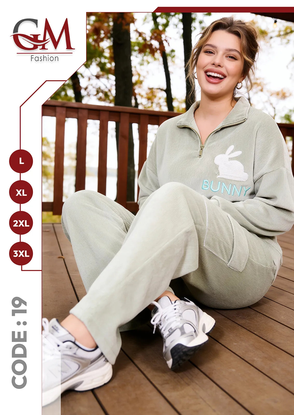 ترنج حريمى شتوى قطيفة - موديل 19- GM Fashion