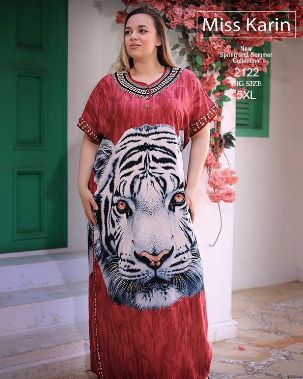 دريس حريمي صيفي بيتي Big Size خامة فسكوز – موديل 2122