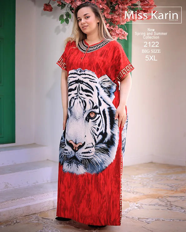 دريس حريمي صيفي بيتي Big Size خامة فسكوز – موديل 2122