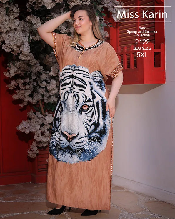 دريس حريمي صيفي بيتي Big Size خامة فسكوز – موديل 2122