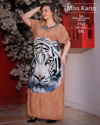 دريس حريمي صيفي بيتي Big Size خامة فسكوز – موديل 2122