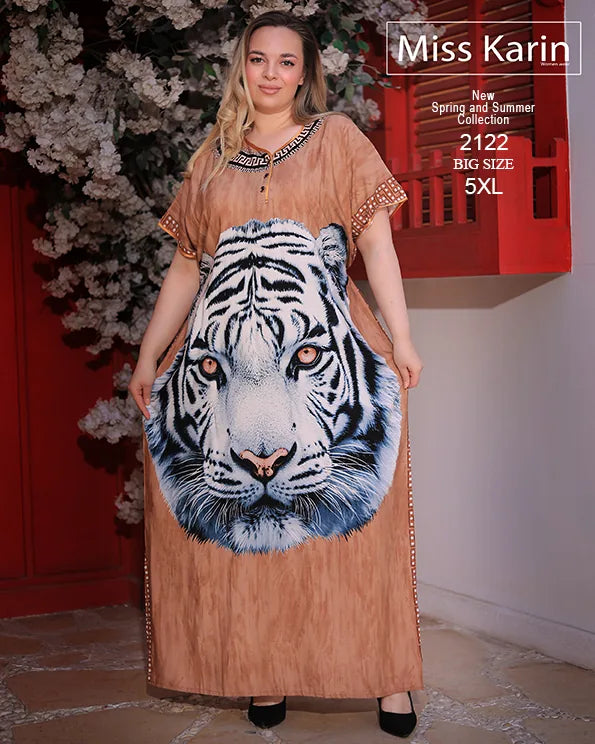 دريس حريمي صيفي بيتي Big Size خامة فسكوز – موديل 2122