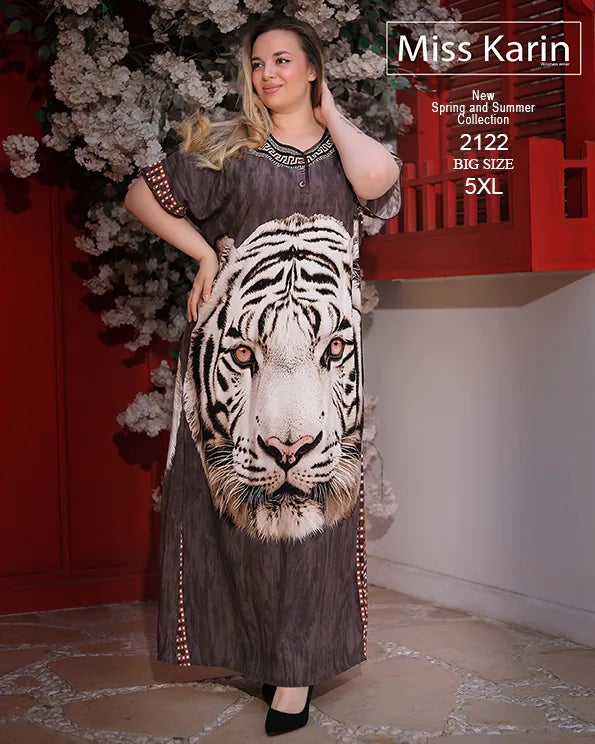 دريس حريمي صيفي بيتي Big Size خامة فسكوز – موديل 2122