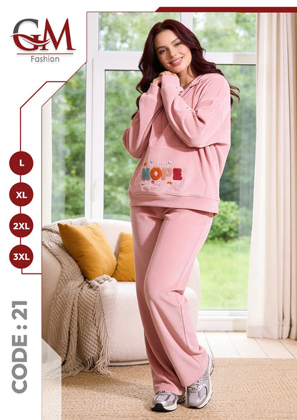 ترينج حريمى هودى موديل 21 - GM Fashion
