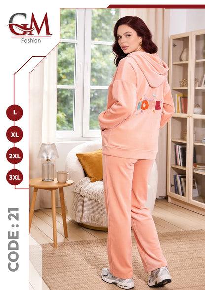 ترينج حريمى هودى موديل 21 - GM Fashion