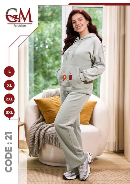 ترينج حريمى هودى موديل 21 - GM Fashion