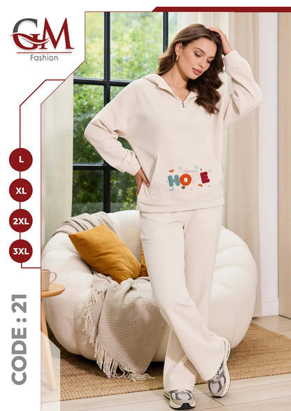 ترينج حريمى هودى موديل 21 - GM Fashion