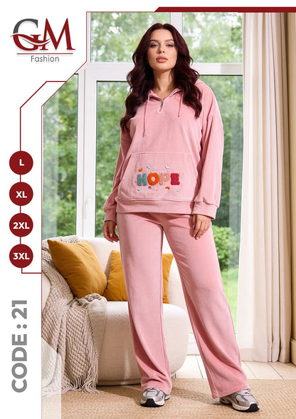 ترينج حريمى هودى موديل 21 - GM Fashion
