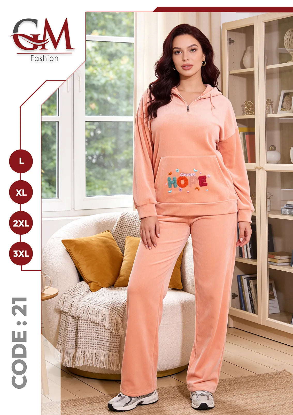 ترينج حريمى هودى موديل 21 - GM Fashion