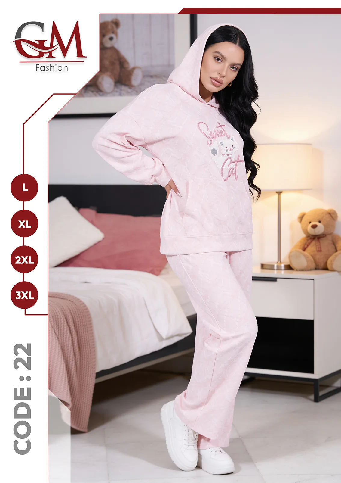ترينج حريمى هودى شتوى - موديل 22 - GM Fashion